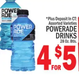 C Town POWERADE DRINKS 28 Oz. Btls offer