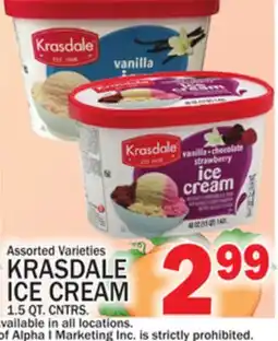 C Town KRASDALE ICE CREAM offer
