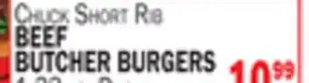 C Town BEEF BUTCHER BURGERS offer