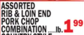 C Town ASSORTED RIB & LOIN END PORK CHOP COMBINATION offer
