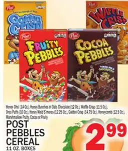C Town POST PEBBLES CEREAL 11 OZ. BOXES offer