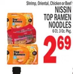 C Town NISSIN TOP RAMEN NOODLES offer