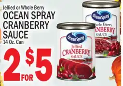 C Town OCEAN SPRAY CRANBERRY SAUCE offer