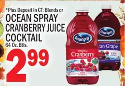 C Town OCEAN SPRAY CRANBERRY JUICE COCKTAIL offer