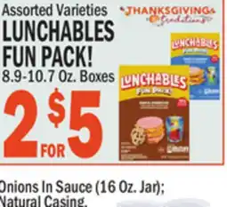 C Town LUNCHABLES FUN PACK offer