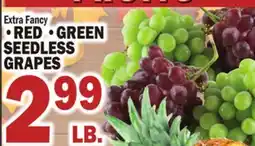C Town RED, GREEN SEEDLESS GRAPES offer