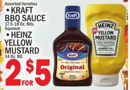 C Town •KRAFT BBQ SAUCE 17.5-18 Oz. Btls.Squeeze offer