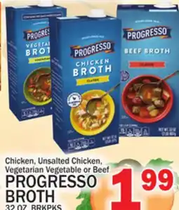 C Town PROGRESSO BROTH 32 OZ. BRKPKS offer