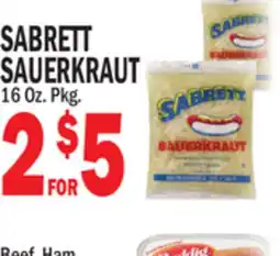 C Town SABRETT SAUERKRAUT offer