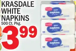 C Town KRASDALE WHITE NAPKINS offer
