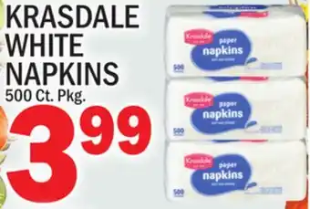 C Town KRASDALE WHITE NAPKINS offer