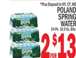 C Town POLAND SPRING WATER offer
