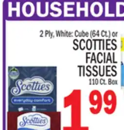 C Town SCOTTIES FACIAL TISSUES 110 Ct. Box offer