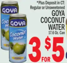 C Town GOYA COCONUT WATER offer