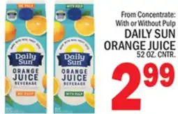 C Town DAILY SUN ORANGE JUICE offer