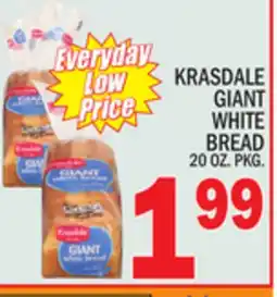 C Town KRASDALE GIANT WHITE BREAD offer