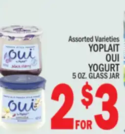 C Town YOPLAIT OUI YOGURT offer