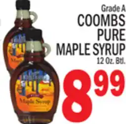 C Town COOMBS PURE MAPLE SYRUP 12 Oz. Btl offer