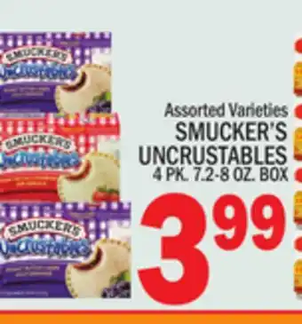 C Town SMUCKER'S UNCRUSTABLES offer