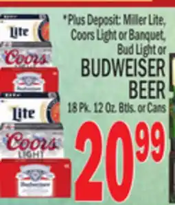 C Town BUDWEISER BEER offer