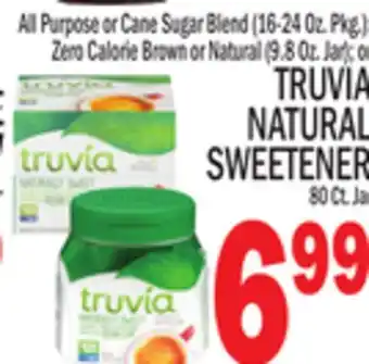 C Town TRUVIA NATURAL SWEETENER 80 Ct. Jar offer