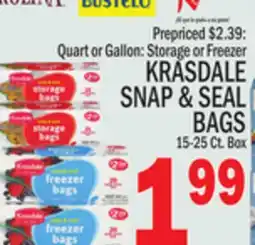 C Town KRASDALE SNAP & SEAL BAGS offer