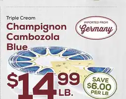 DeCicco & Sons Triple Cream Champignon Cambozola Blue offer