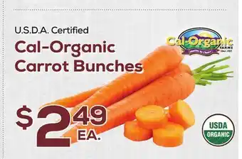 DeCicco & Sons Cal-Organic Carrot Bunches offer