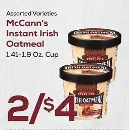DeCicco & Sons McCann's Instant Irish Oatmeal offer