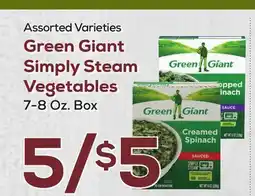 DeCicco & Sons Green Giant Simply Steam Vegetables offer