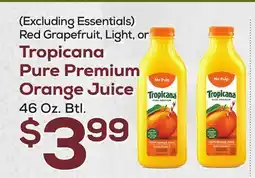 DeCicco & Sons Tropicana Pure Premium Orange Juice offer