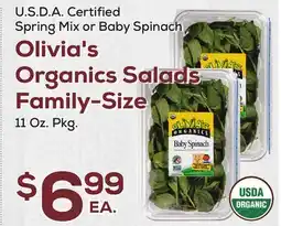DeCicco & Sons Olivia's Organics Salads Family-Size offer