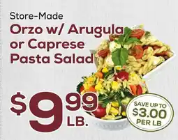 DeCicco & Sons Orzo w/Arugula or Caprese Pasta Salad offer