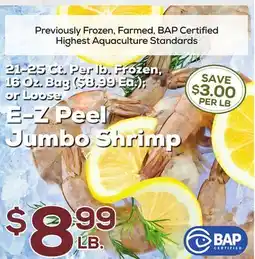 DeCicco & Sons E-Z Peel Jumbo Shrimp offer