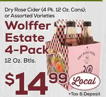 DeCicco & Sons Wolffer Estate 4-Pack 12 Oz. Btls offer