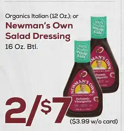 DeCicco & Sons Newman's Own Salad Dressing, 16 Oz. Btl offer