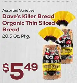 DeCicco & Sons Dave's Killer Bread Organic Thin Sliced Bread offer