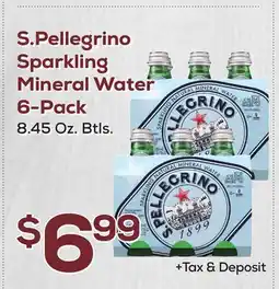 DeCicco & Sons S.Pellegrino Sparkling Mineral Water 6-Pack offer
