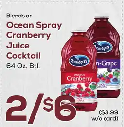 DeCicco & Sons Ocean Spray Cranberry Juice Cocktail offer