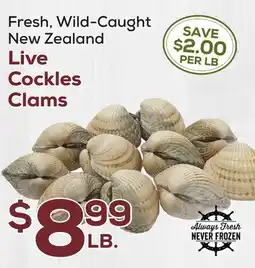 DeCicco & Sons Live Cockles Clams offer