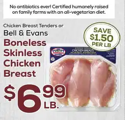 DeCicco & Sons Bell & Evans Boneless Skinless Chicken Breast offer