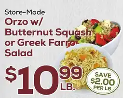 DeCicco & Sons Orzo w/ Butternut Squash or Greek Farro Salad offer