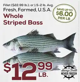 DeCicco & Sons Whole Striped Bass offer