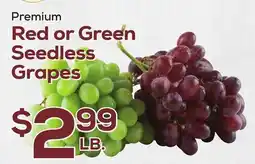 DeCicco & Sons Premium Red or Green Seedless Grapes offer