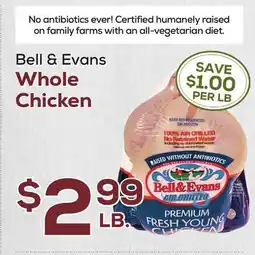 DeCicco & Sons Bell & Evans Whole Chicken offer
