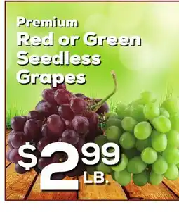 DeCicco & Sons Red or Green Seedless Grapes offer