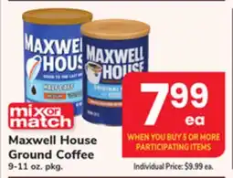 ACME Maxwell House Ground Coffee offer