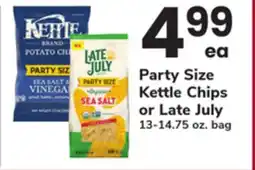 ACME Party Size Kettle Chips or Late July offer