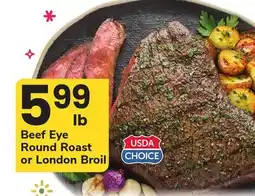 ACME Beef Eye Round Roast or London Broil offer