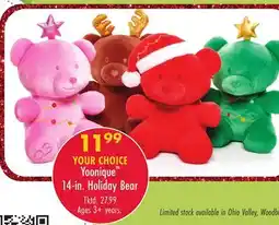 Boscov's Yoonique 14-in. Holiday Bear offer